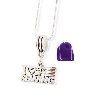 I Love Sewing Tailor Taylor Necklace